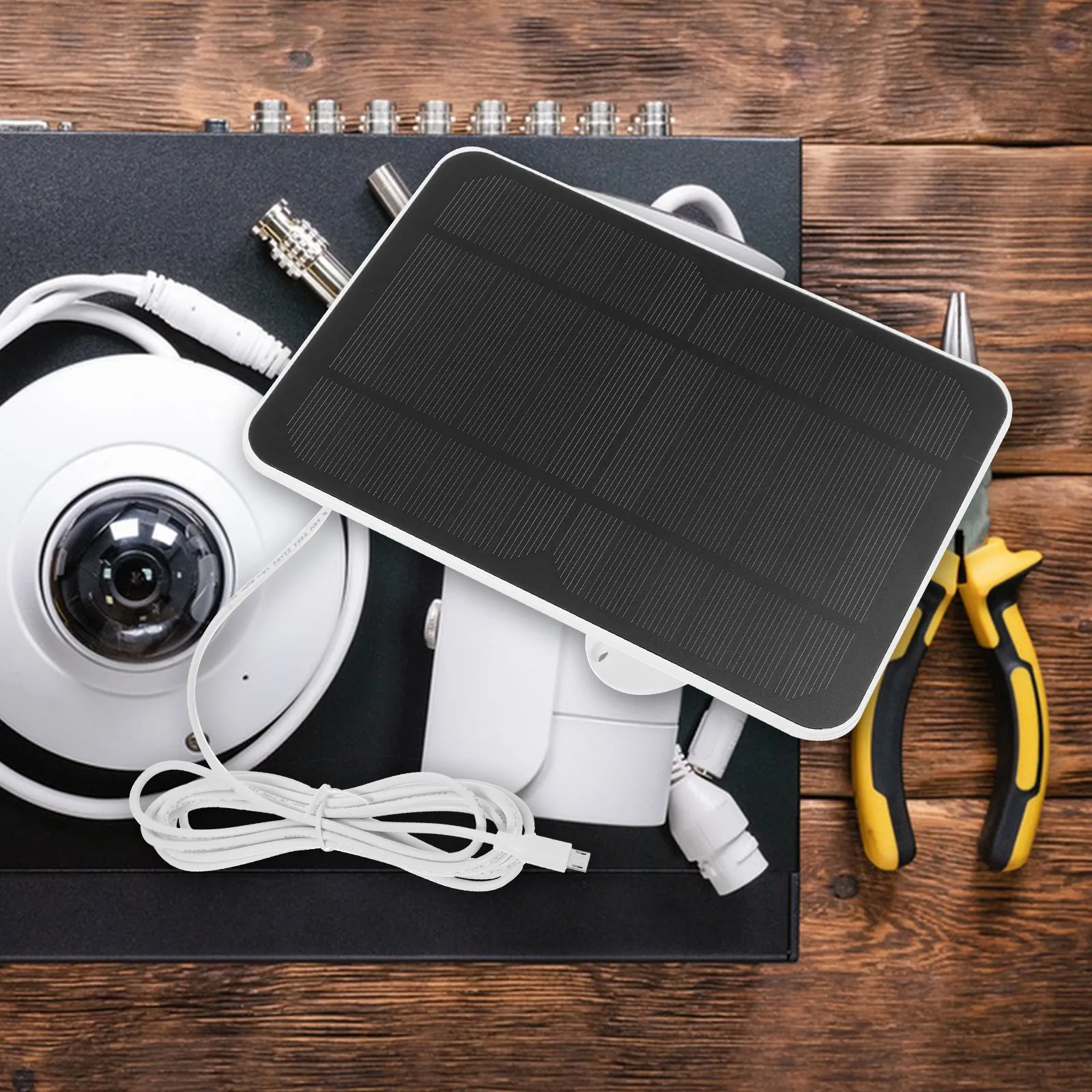 Solar Panel Charger For Camera For Home Security Camera System Property Manager Mobile Phone Chargers Power Charging