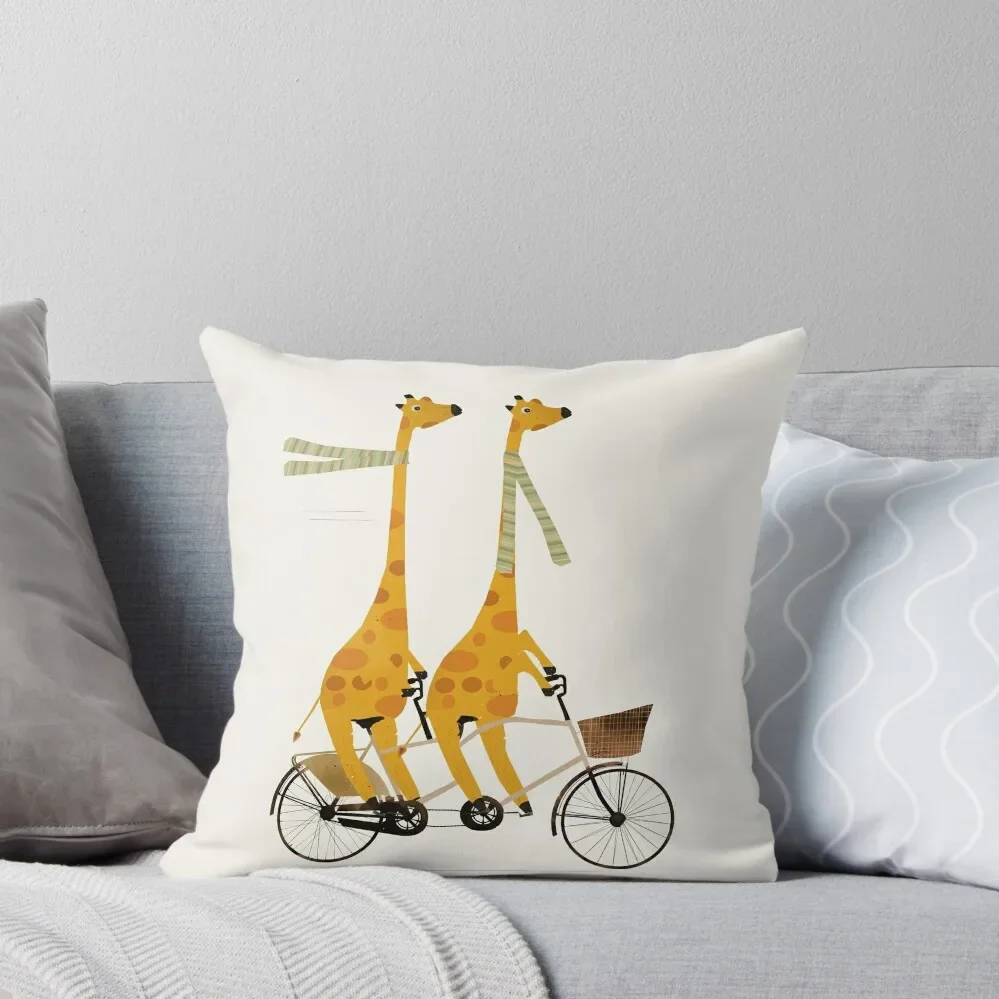 giraffes lets tandem Throw Pillow christmas cushions covers Custom Cushion bed pillows