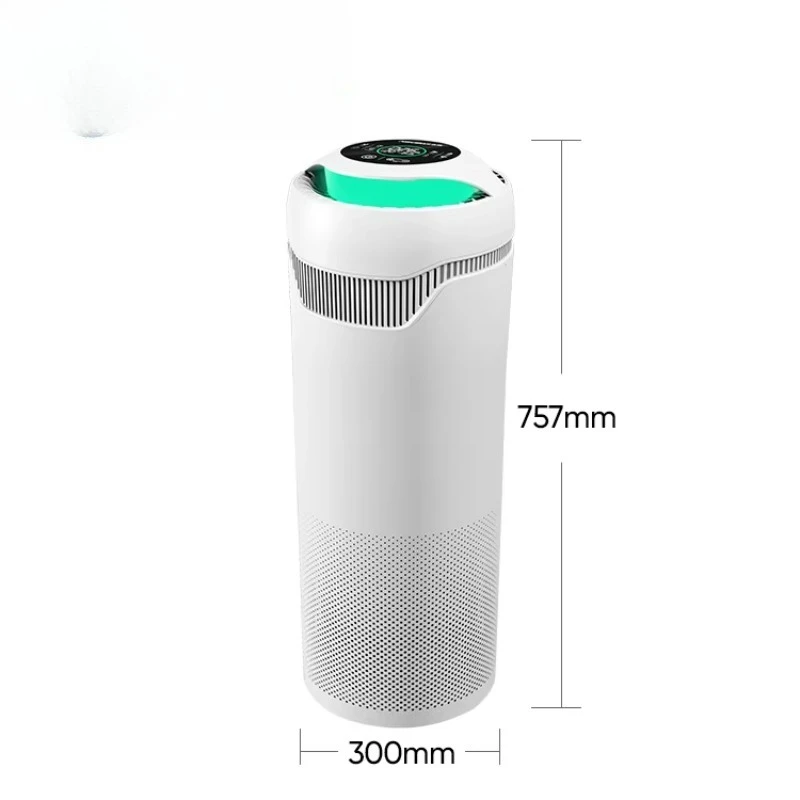 Purificador de ar doméstico inteligente com filtro HEPA13, limpador de sala de 60 m2, fonte de alimentação manual elétrica portátil, função WiFi OEM/ODM