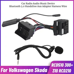 Car Radio Audio Music Device Bluetooth 5.0 Handsfree Aux Adapter RCD510 300+ 310 RCD210 for Volkswagen Skoda