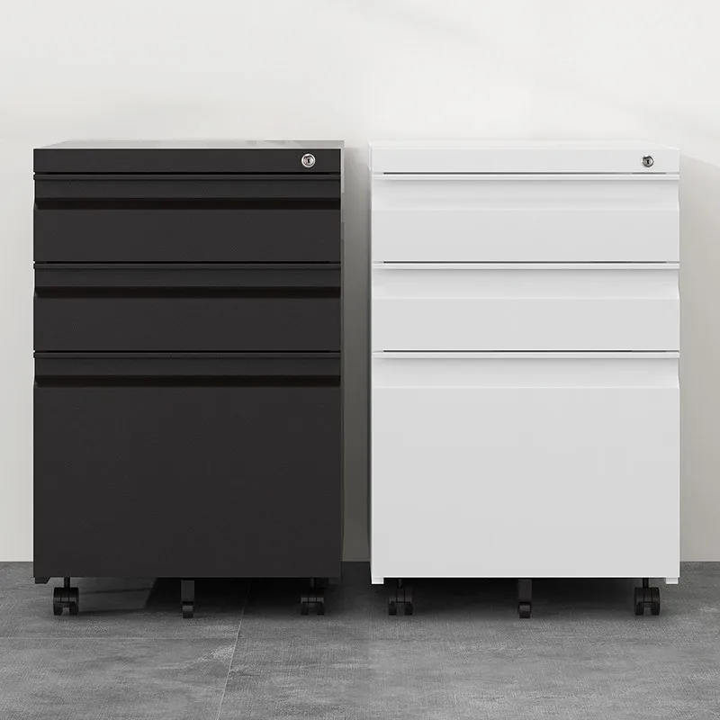 Rockefeller movable cabinet office under desk low file cabinet mobile drawer cabinet small iron