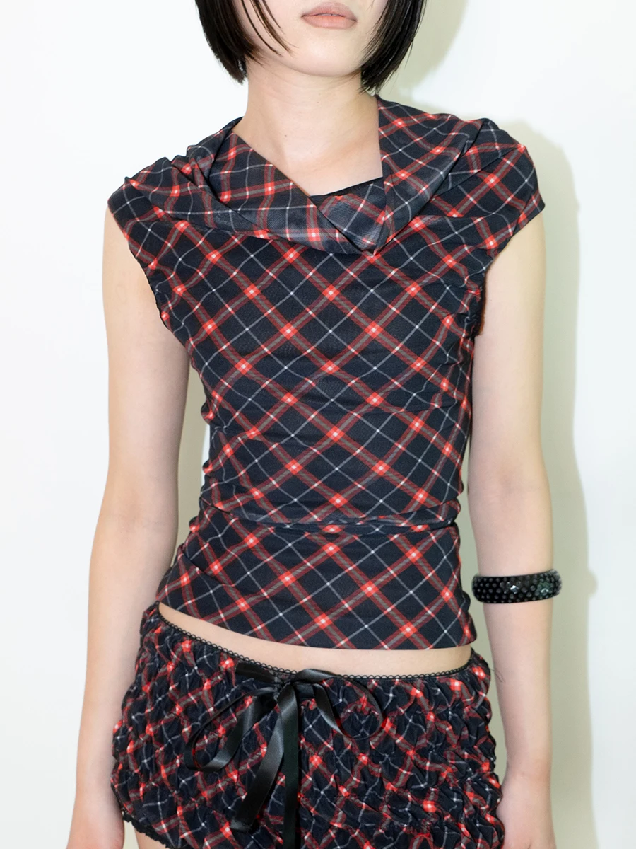 

TROPICEYE 25 Летний комплект оригинального дизайна: приталенный топ на одно плечо и брюки с эластичным поясом, повседневный асимметричный принт, женская одежда