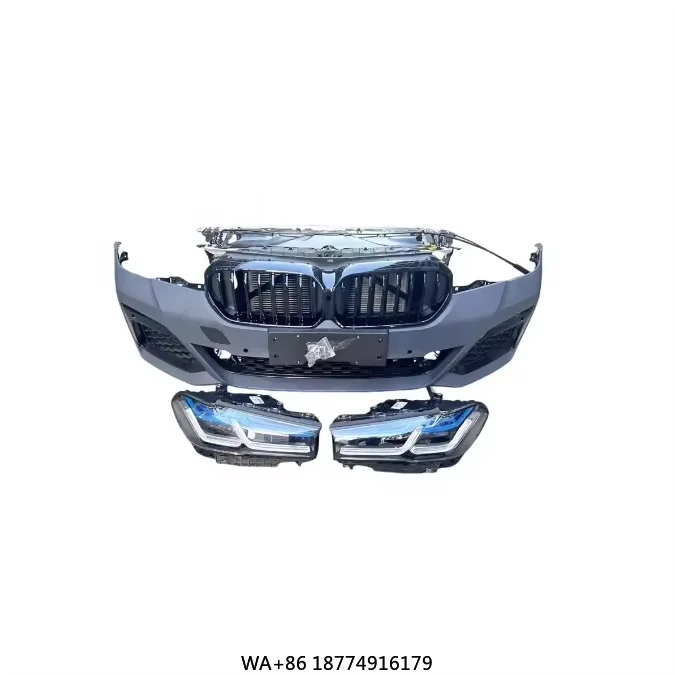 

For 5 Series G30 G38 Front Bumper Assembly Fender Hood Grille Lamp Cover Towing Hitch Cut-Outs for 525 535 530 528 520