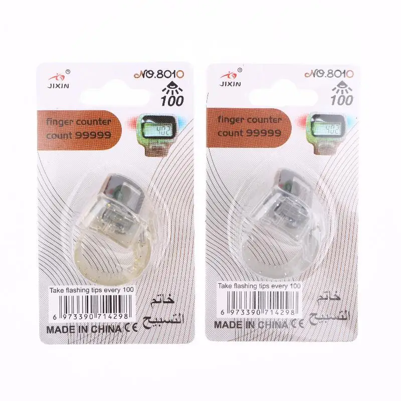 Finger Counter Click Manual Digital Clicker Mini LCD Digital Hand Tally Counter 100Flashing Counter 5-Digit Number Count Clicker