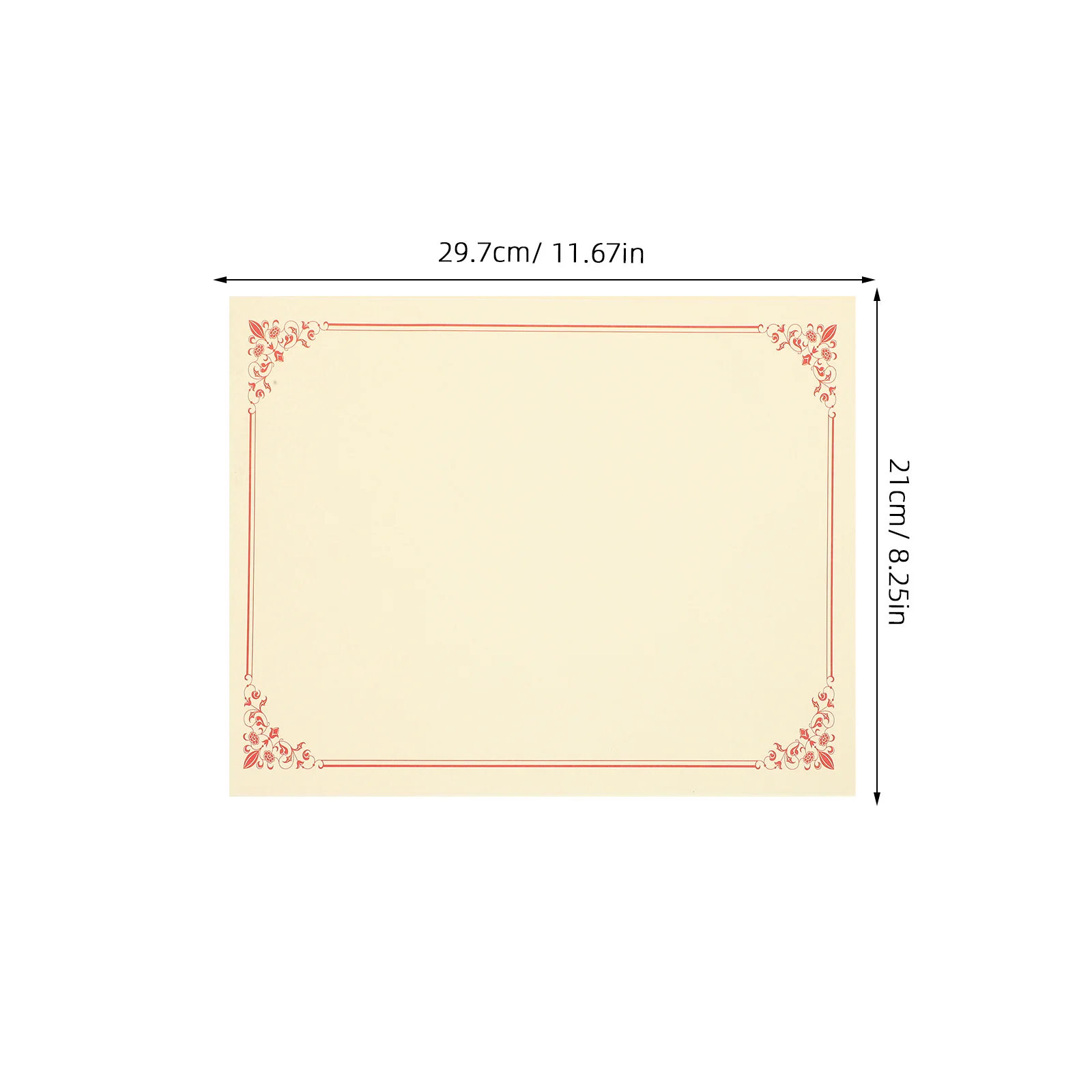 10Pcs Blank Diploma Certificate Paper Honor Award Sheets for Student Employee Graduation Training Printing Use