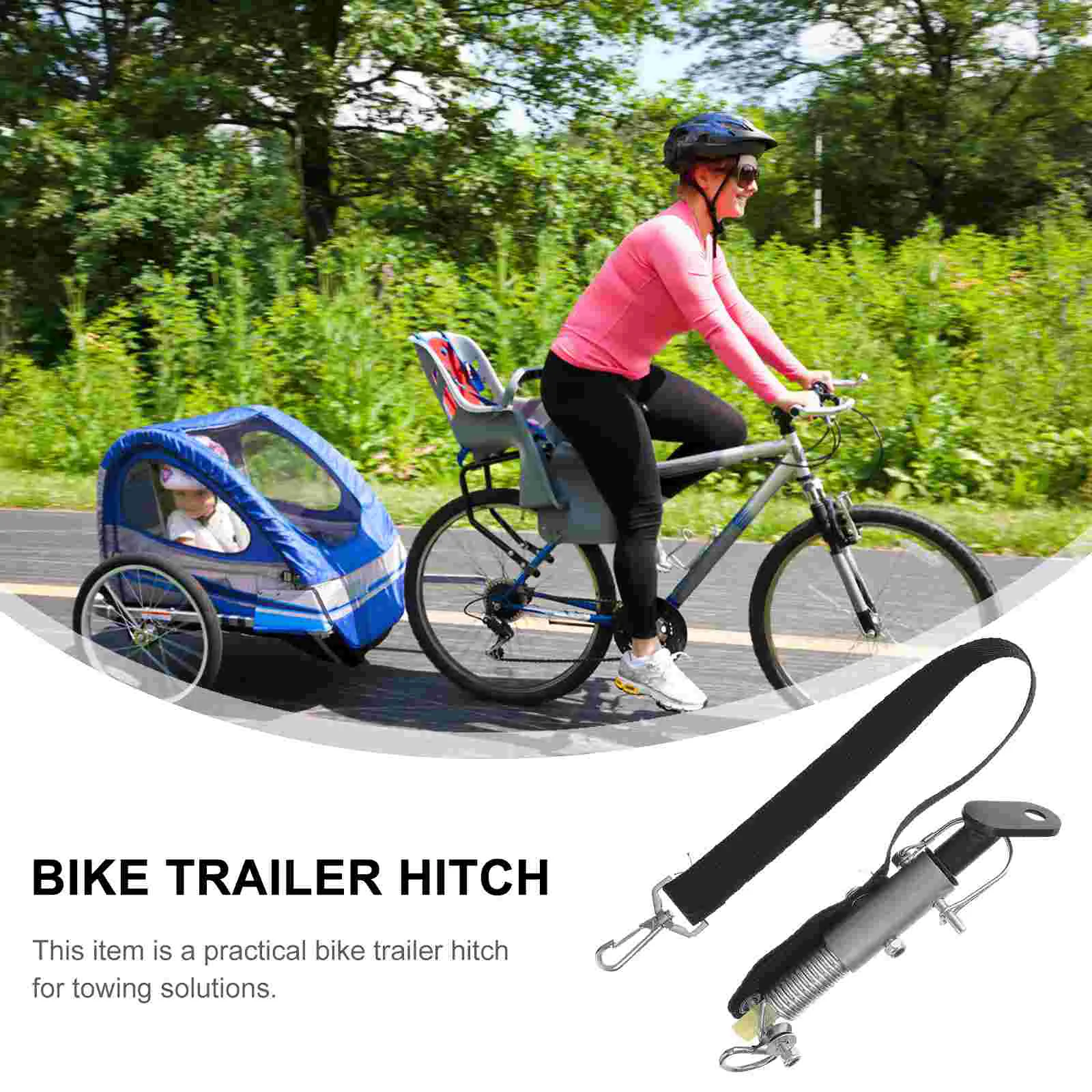 Bike Trailer Connector Adapter Hitch Trailer Hitch Adapter Accessorie Coupler Attachment Baby Child Universal Bike Trailer Hitch