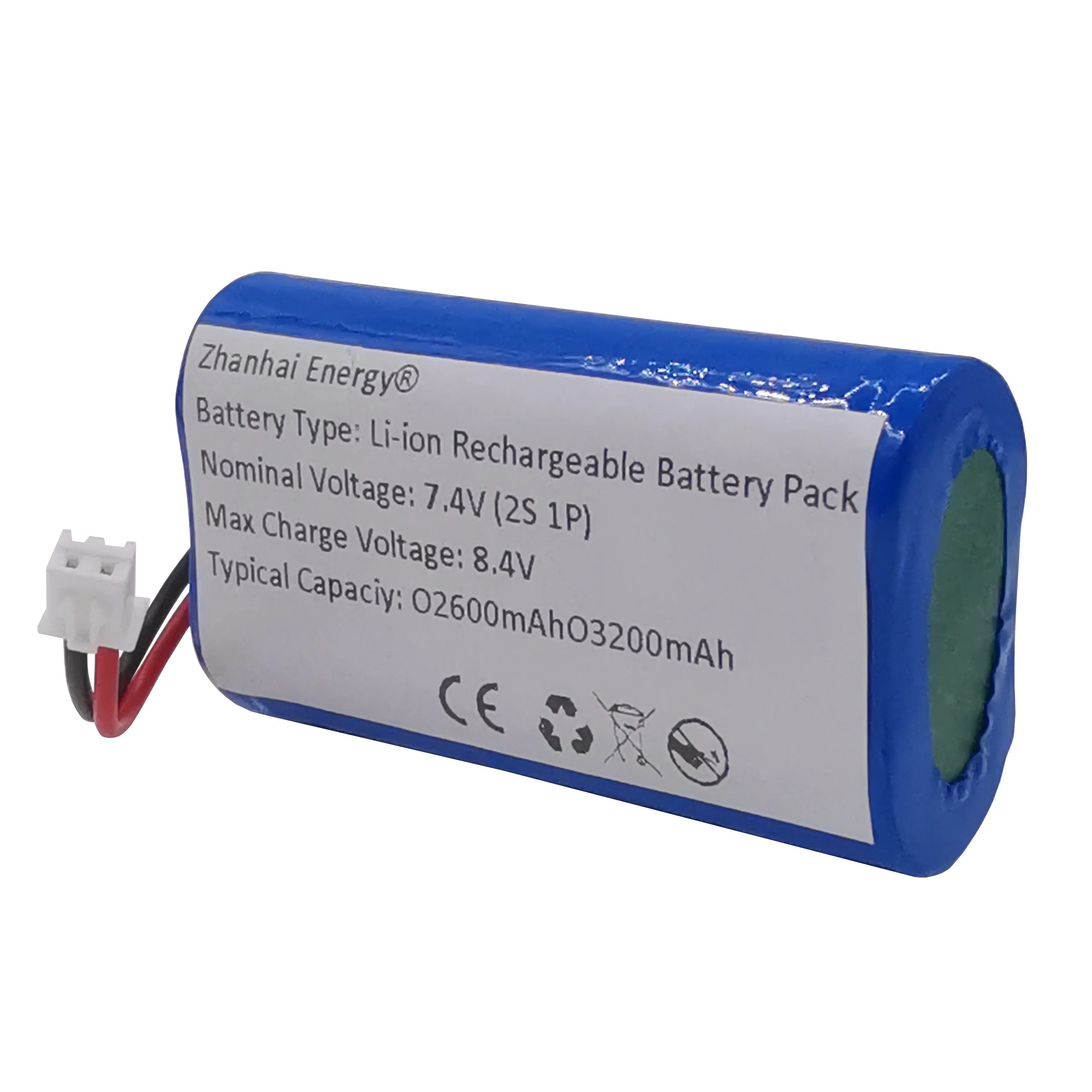 Baterai isi ulang Li-Ion 7.4V 7.2V 2600mAh 3200mAh 2S 1P cocok untuk baterai cadangan mobil kendali jarak jauh listrik baru