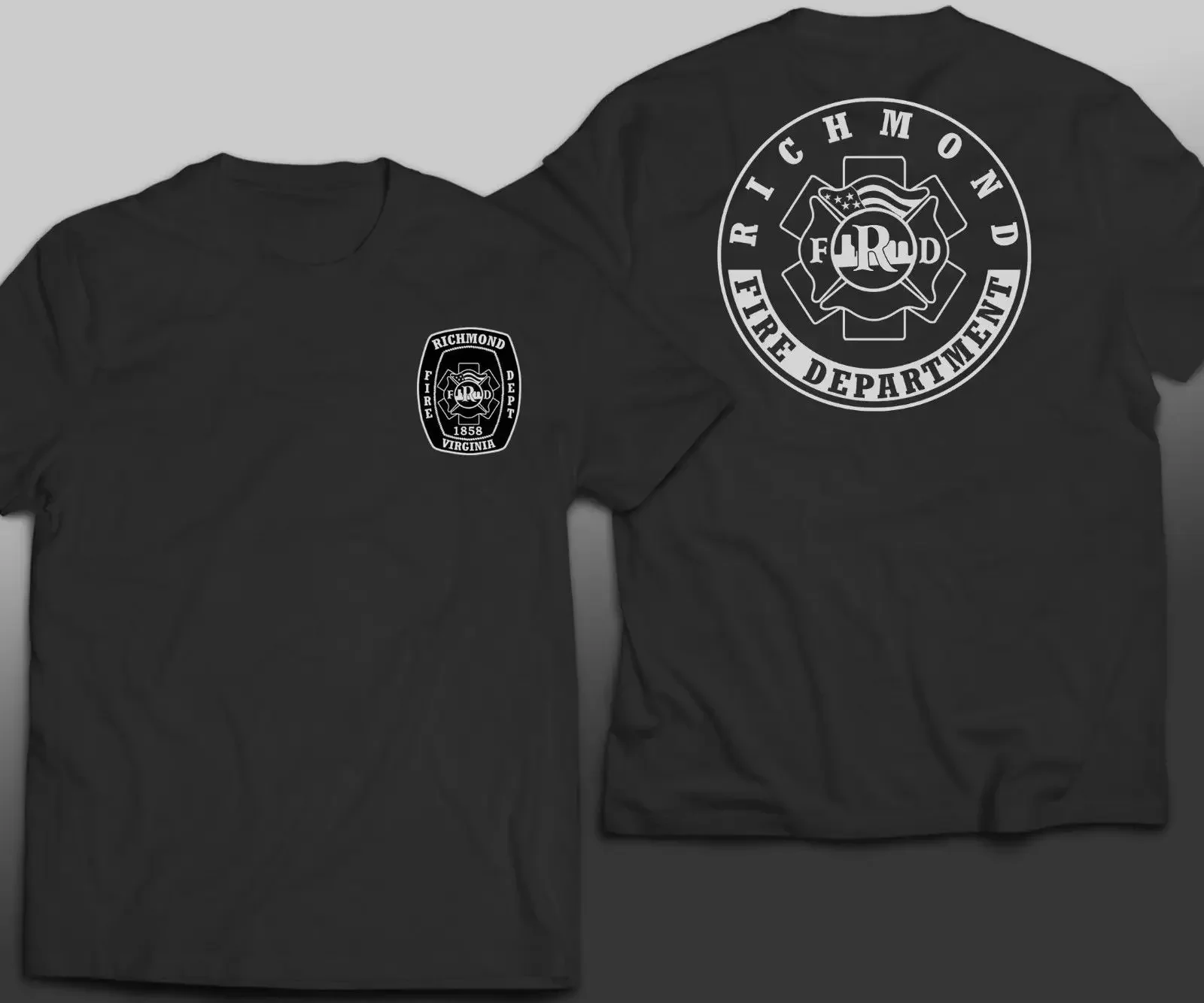Richmond Virgina State Fire Departement Rescue Firefighter T-Shirt. Summer Cotton O-Neck Short Sleeve Mens T Shirt New S-3XL