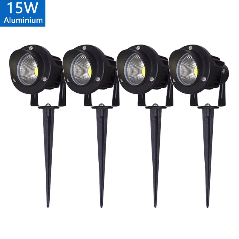 LED Lawn Lamp IP65 Waterproof Landscape Spike Path Spotlight for Garden Decoration AC220V/110V DC24V/12V 7W/10W/12W