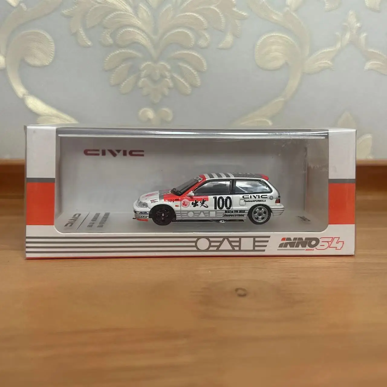 INNO 1:64 for Civic EF3 #100 Diecast Model Car Kids Toys Gift