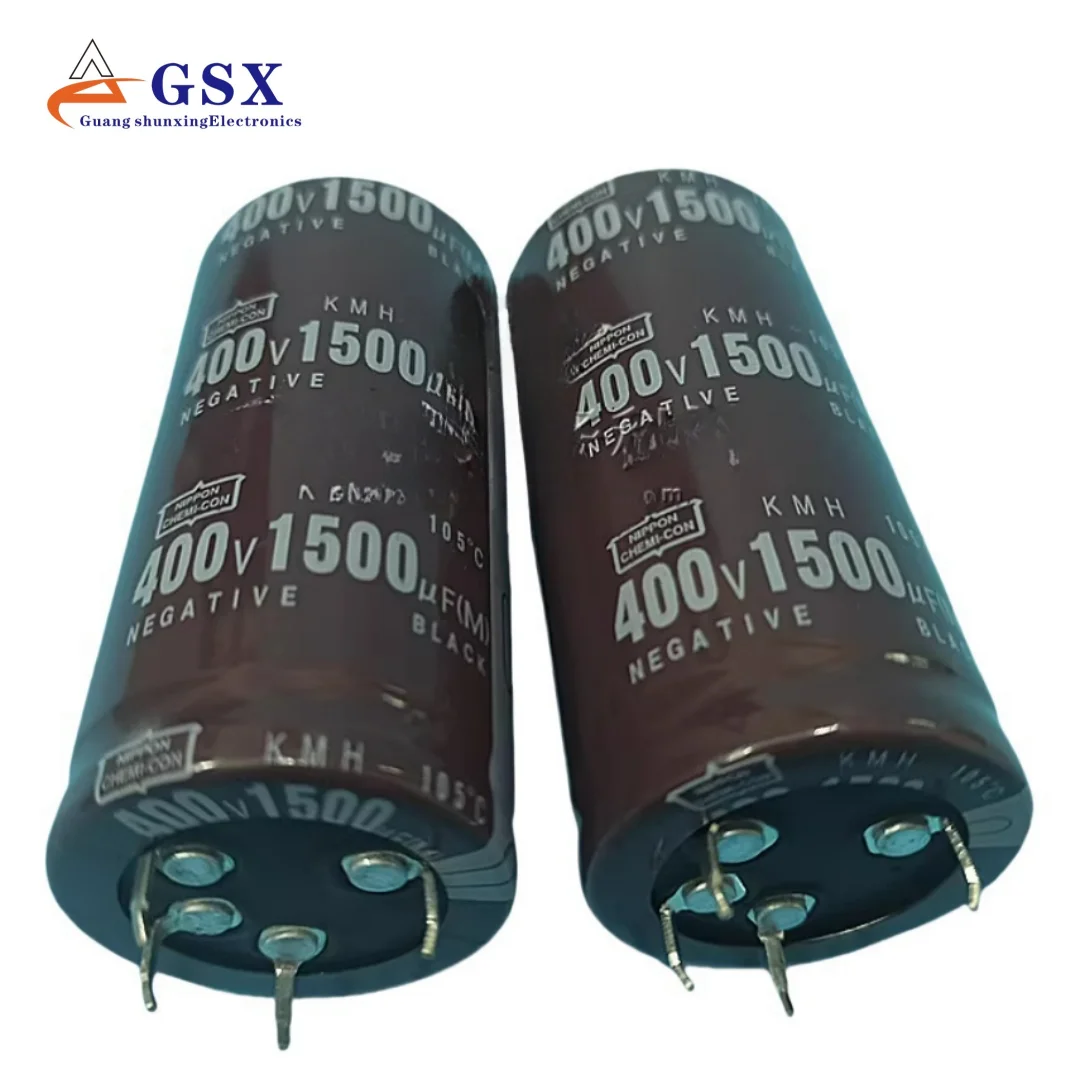 1pcs New imported Black Diamond capacitor 400V1500UF 450V1500UF 4-pin 35X70/80 in stock supply