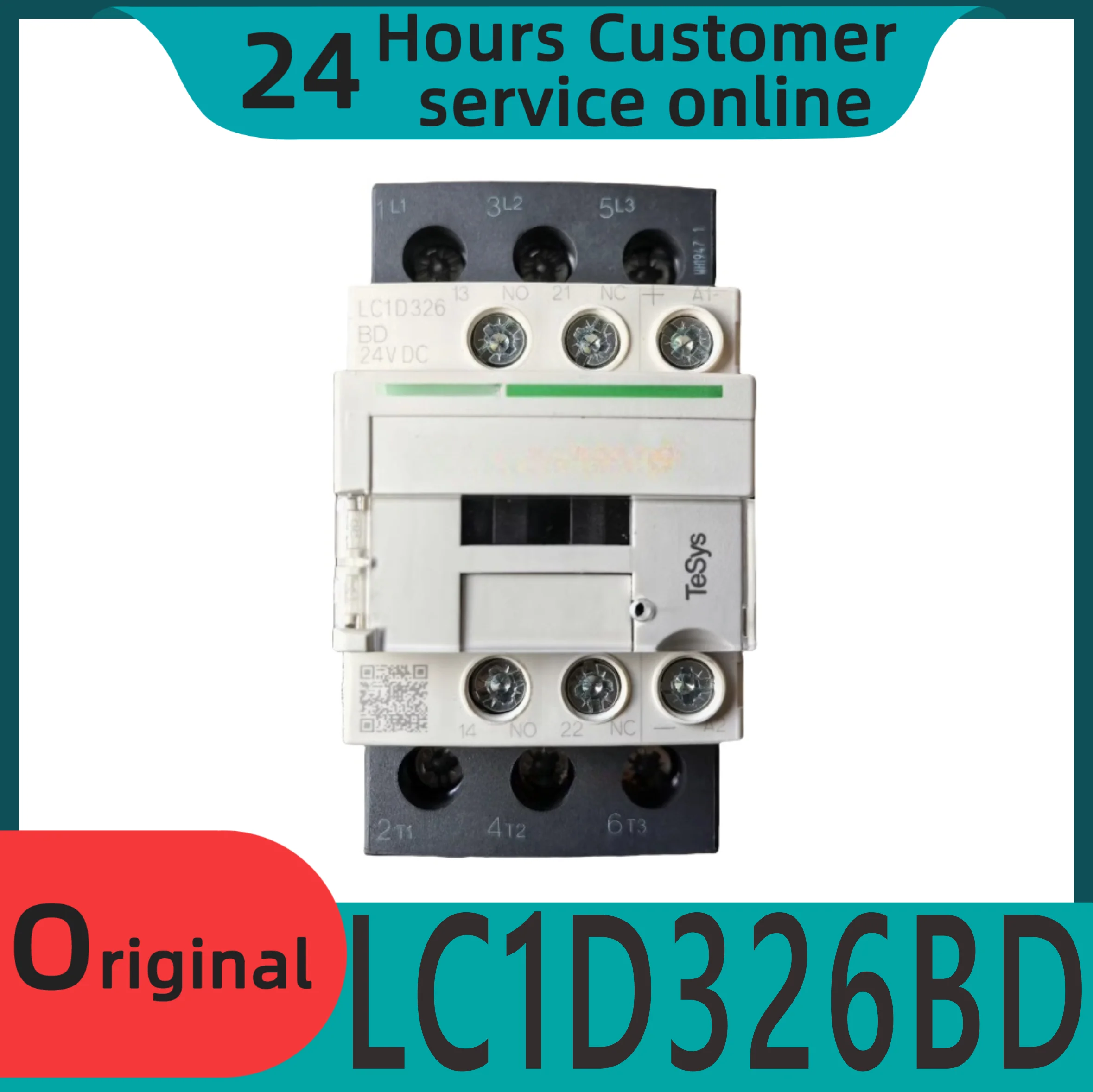 

New original DC three pole contactor LC1D326BD 32A 24VDC ring terminal