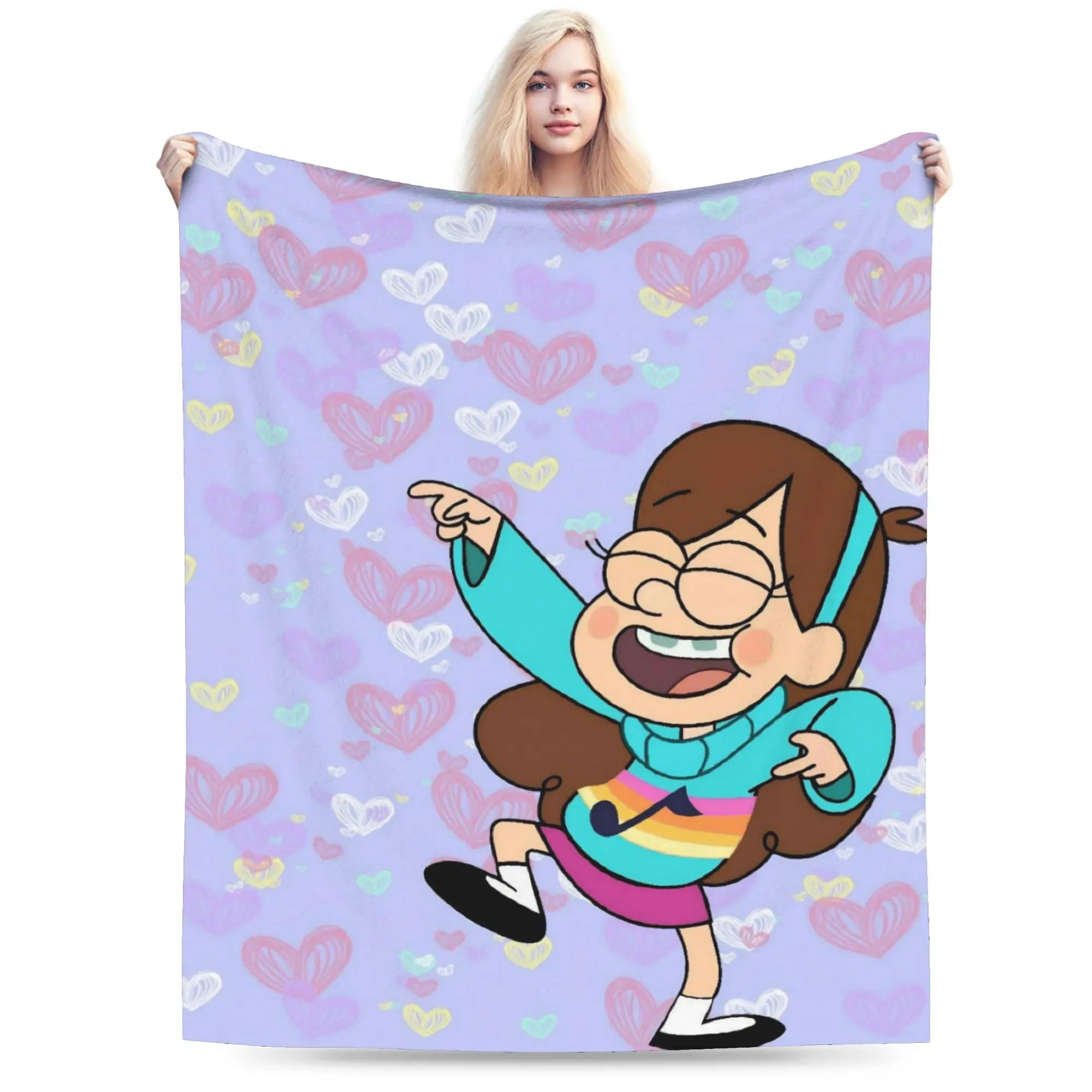 G-Gravity Falls Blanket Multiple Sizes Warm Cozy Fluffy  Throw Blankets for Couch Sofa and Bed
