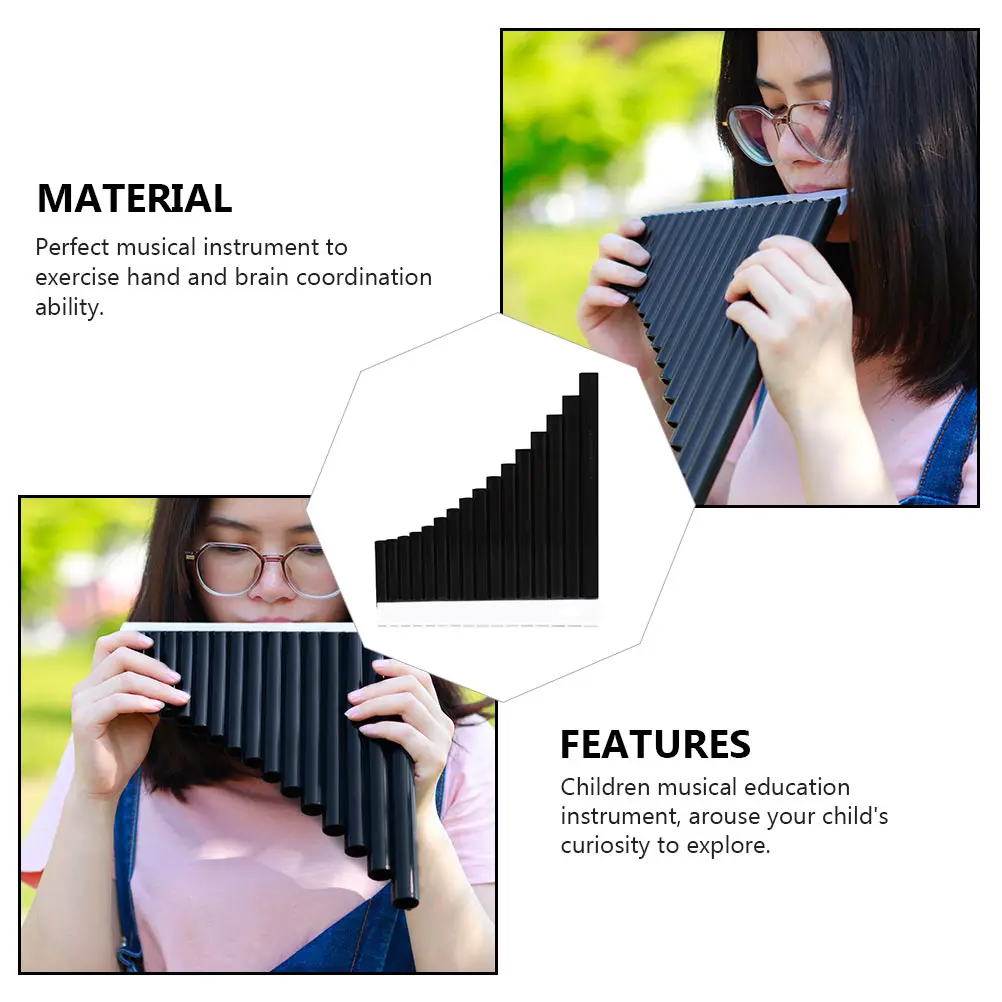 

Pan Flute Music Prop Instrument Kids Musical Instruments Pipes for Beginners Pot