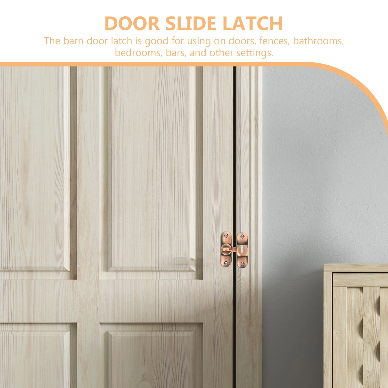

Door Lock Buckle Latches for Internal Slide Heavy Duty Sliding Bolt Security
