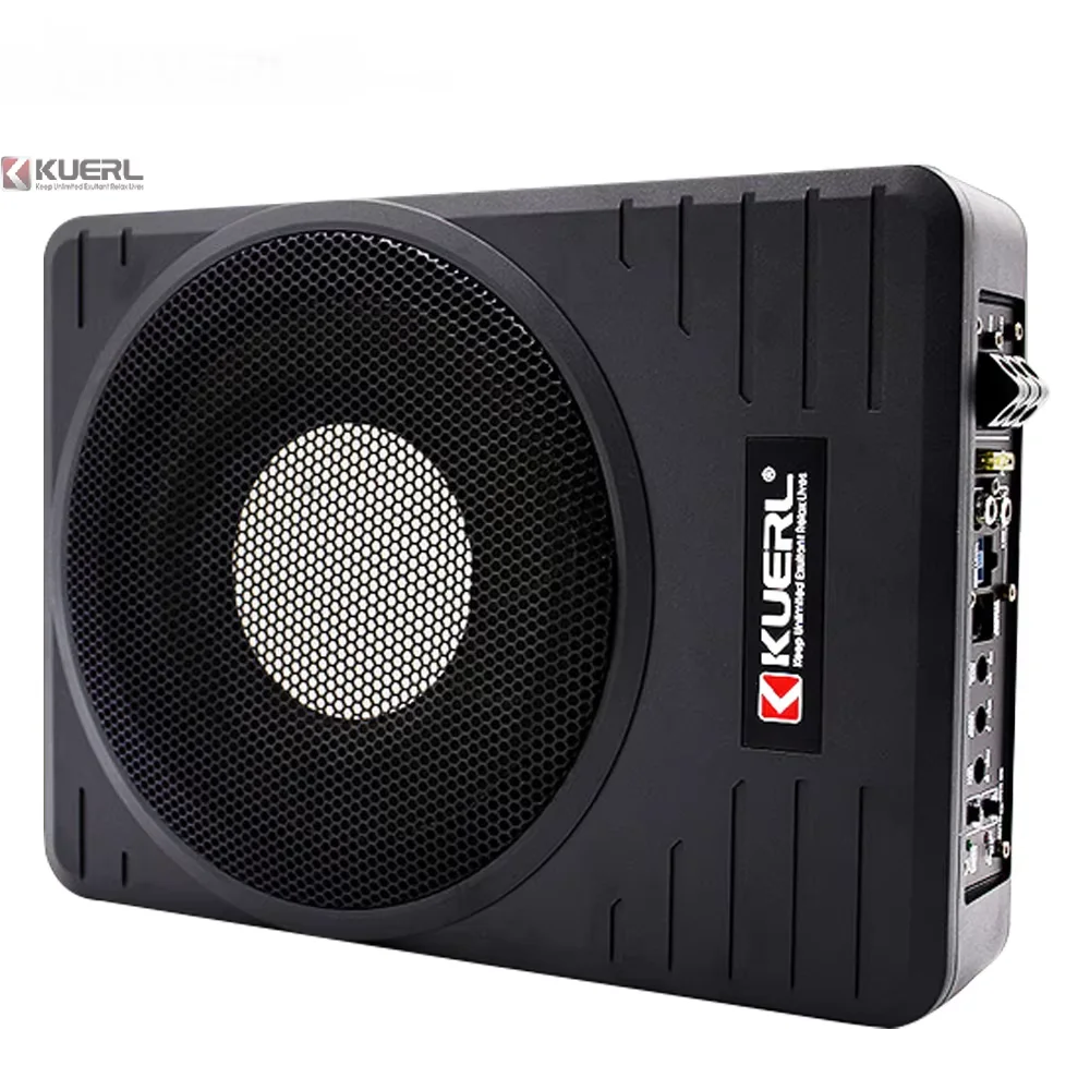 Slim Car Under Seat Subwoofer Disco Music High Quality Car Active Bass Subwoofer Box and Big Power Car Woofer