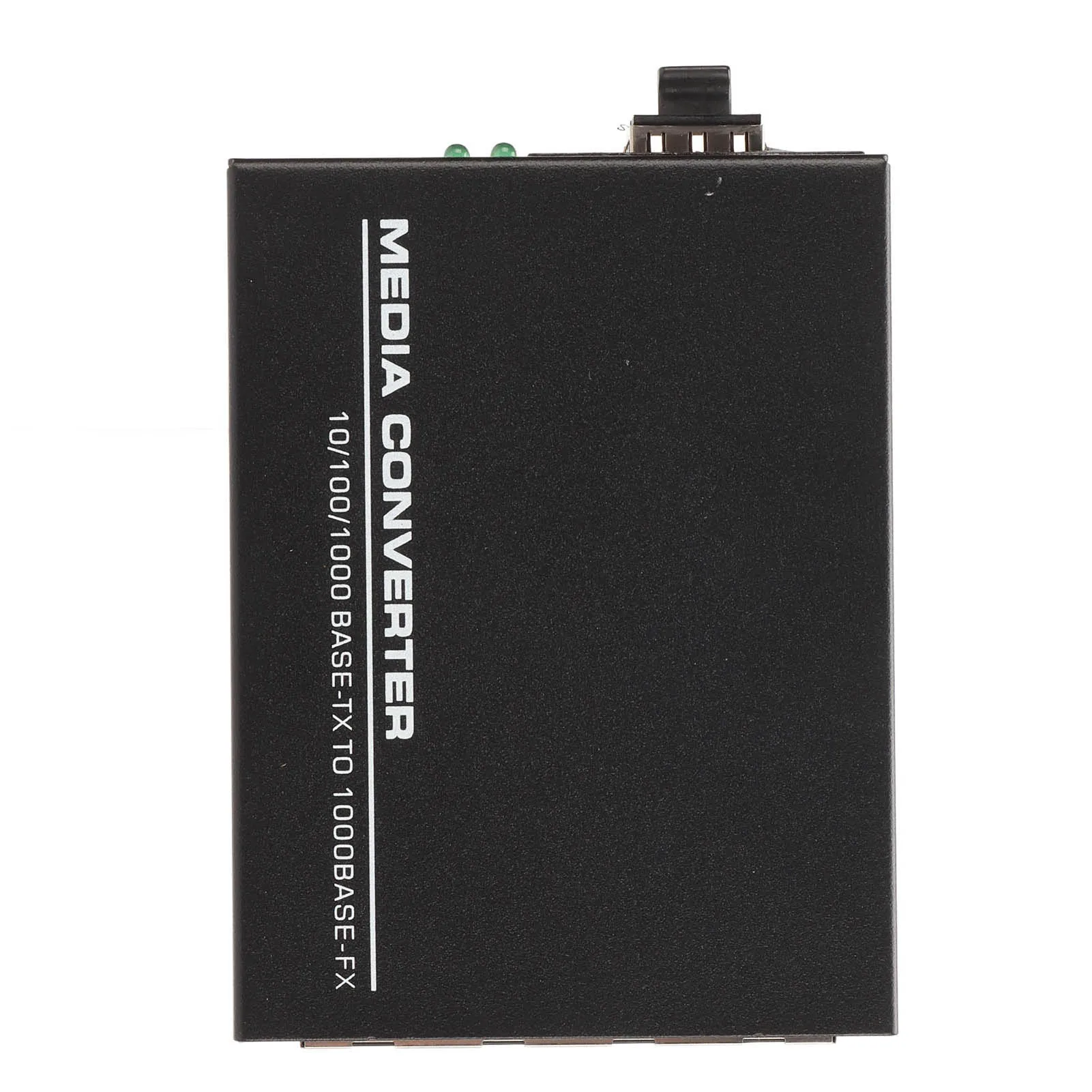 Fiber Media Converter Gigabit, 1 optische poort, 4 elektrische poorten, tot 25 km, RJ45-poort, fiber transceiver, SFP-module.