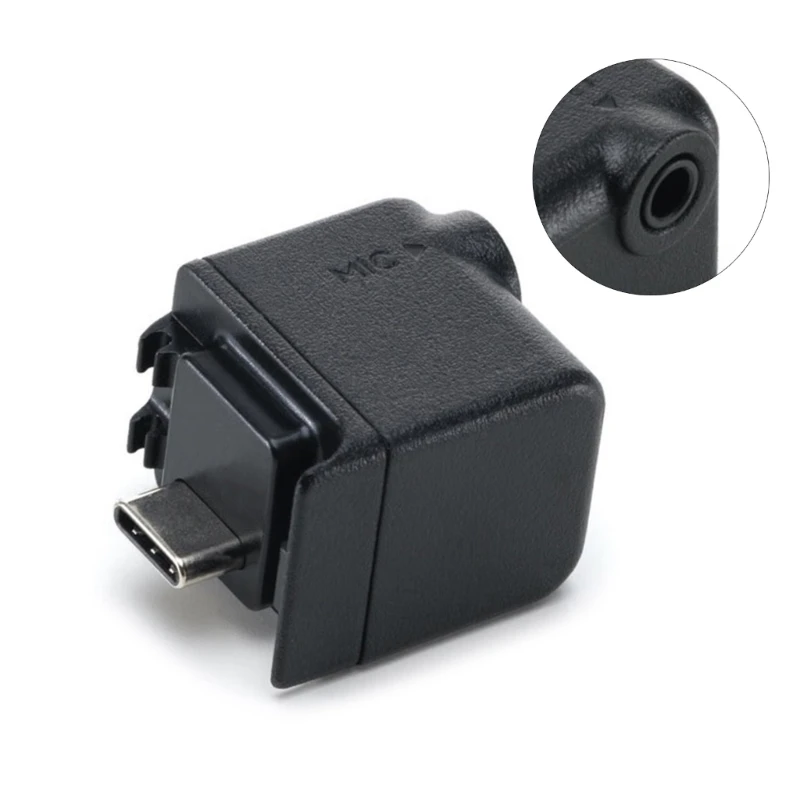 Quality Sound Capturing 3.5mm Microphone Adapter for Action 4 Cameras (Port Supports only Microphones,not Drop Shipping