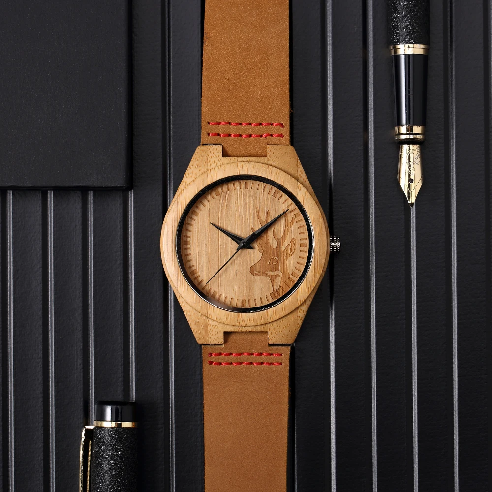 Модные деревянные часы, деловые японские кварцевые часы, высококачественные часы из натурального дерева, скандинавские минималистичные подарки