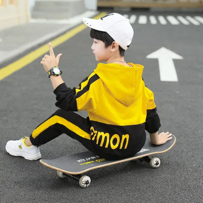 مجموعة ملابس الخريف للأولاد، طقم ملابس كاجوال وسراويل للأولاد على الطراز الكوري موديل 2025 مكون من قطعتين #1