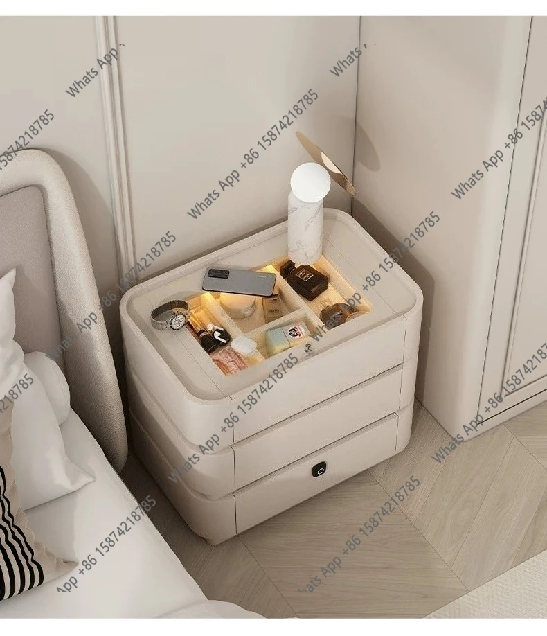 

Zx High-end Smart Bedside Table Floor Lamp Integrated Multi-function Bedside Table Wireless Charging Fingerprint Lock