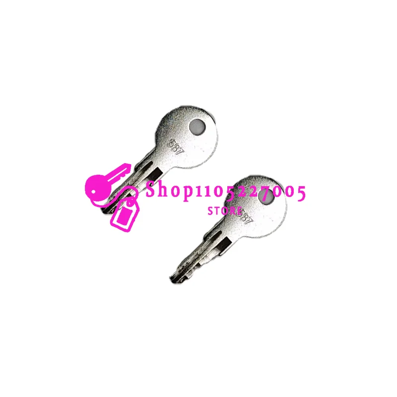 JLG Heavy Construction Equipment 7012587 Ignition Starter Key 587 ELI80-0106 For 1/2/5/10/20PCS 587 Key