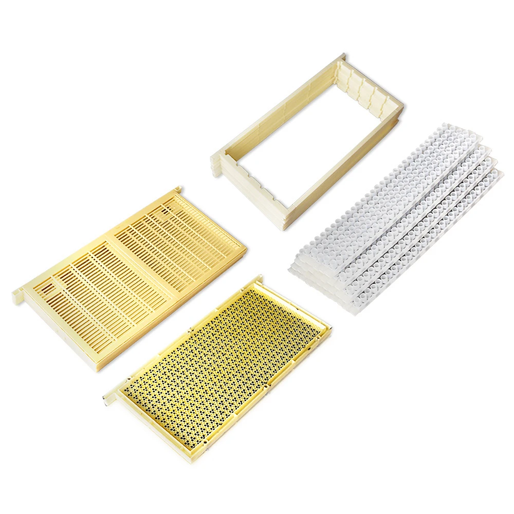 New Queen Bee Royal Jelly Producing Kit Highly Production Queen Rearing Kit Free Larva Grating Royal Jelly Kit