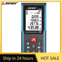 SNDWAY Laser Distance Meter 40M/50M/120M Digital Tape Measure Precision Rangefinder With Distance/Area/Volume/Self-calibration