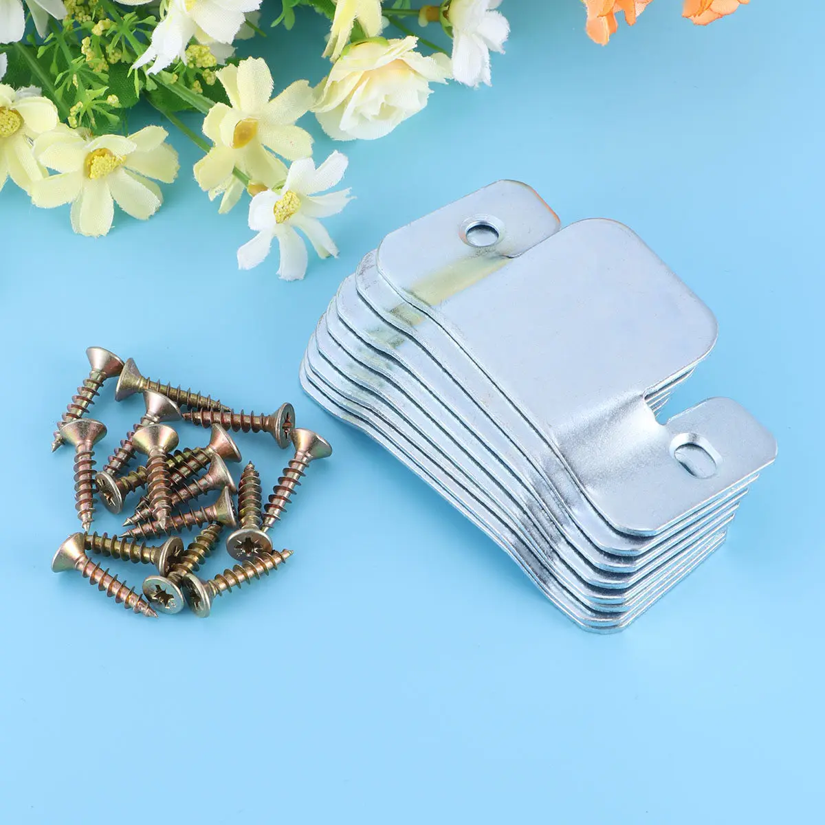 8Pcs Heavy-Duty Metal Sofa Interlock Connectors for Sectional Furniture – Universal Fit, Easy Install with Screws