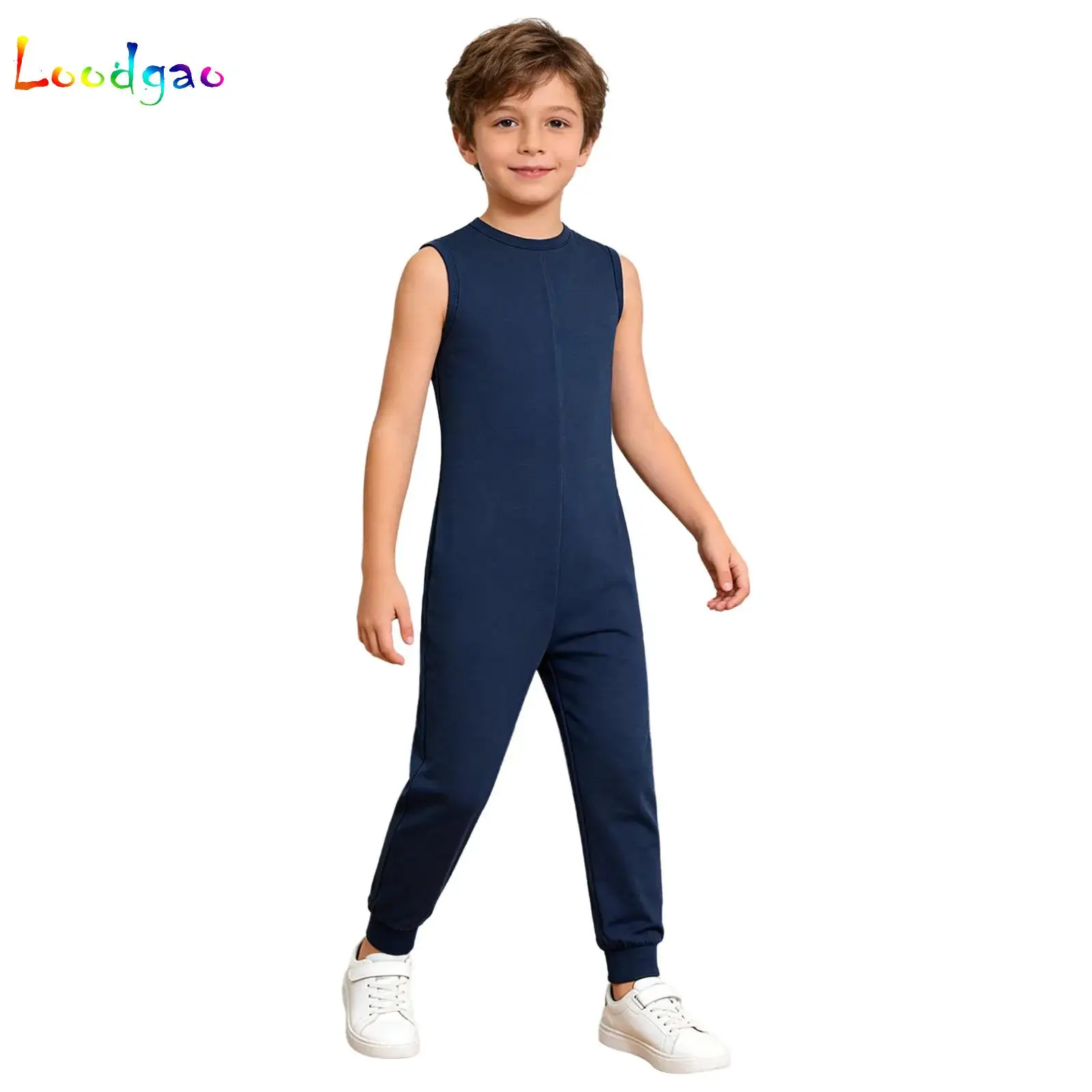 Kids Special Needs Adaptive Clothing Cotton Rompers Long Sleeve Zipper One Piece Full Body Jumpsuit Ideal for Wearing All Day