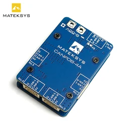 MATEK MATEKSYS CANPDB W/ 4A rozdzielacz JST-GH 6V do 55V zakres wejściowy (2S-12S) 38X26X7.8mm 12g dla dron zdalnie sterowany FPV