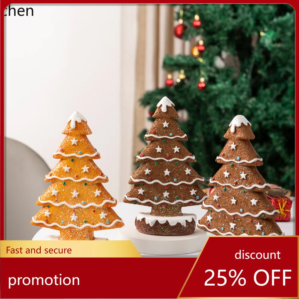 

ZML Holiday Decorations Furniture Christmas Desktop Atmosphere Decorations Resin Crafts