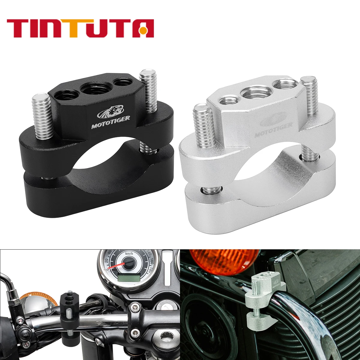 Motorcycle Handlebar Bumper Mount Bracket Clamp Holder Universal For Spotlight Fog Light Turn Signal Light Motor Accesso 22-32mm