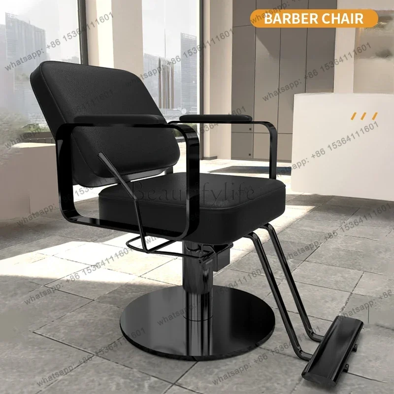 LSDesigners Barbershop Barber Chairs Modern Hair Artist Speciality Perm Barber Chairs Comfort Luxury Salon Furniture Cadeira FYB