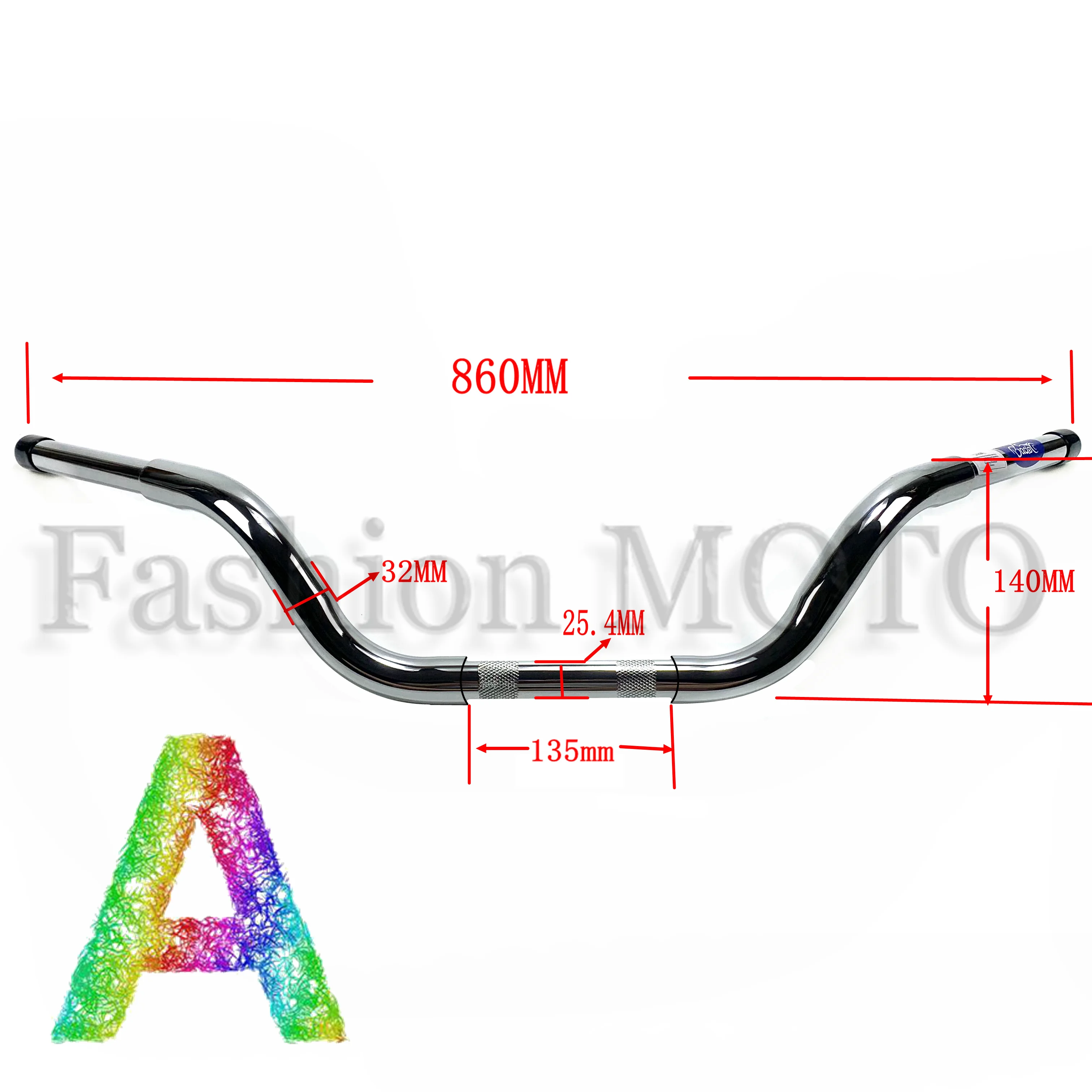 Motorcycle 1-1/4 inch moose knuckle handlebars for Harley Soft Tail Fat Boy Breakout Road King Dyna Street Bob handlebars