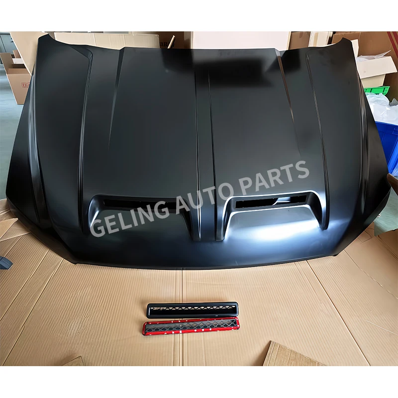 Kit de carrocería de piezas de automóvil GELING, capó pintado de fibra de carbono estilo Terminator para Ford F150 F-150 Raptor 2015 2016 - 2020