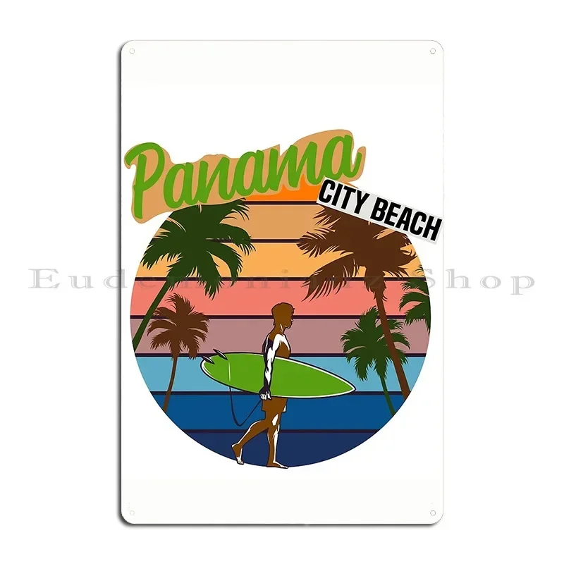 Panama City Panama Metal Plaque Poster Wall Personalized Cinema Wall Decor Poster Tin Sign Poster