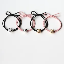 New Korea Headband Bracelet Dual-purpose Small Fresh Cute Panda Simple Leather Case Bangles for Women Jewelry.