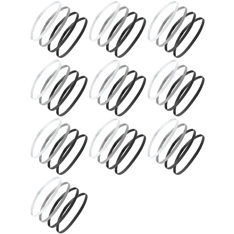 

A08P-40 Pieces Thick Non-Slip Elastic Sport Headbands Hair Headbands,Exercise Hair And Sweatbands For Women And Men