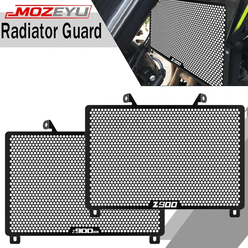 

2026 MOZEYU Radiator Guard Cover Protection Grill For Kawasaki Z900 Z900SE 2017-2021 2022 2023 2024 2025 Z900RS Z 900 SE RS
