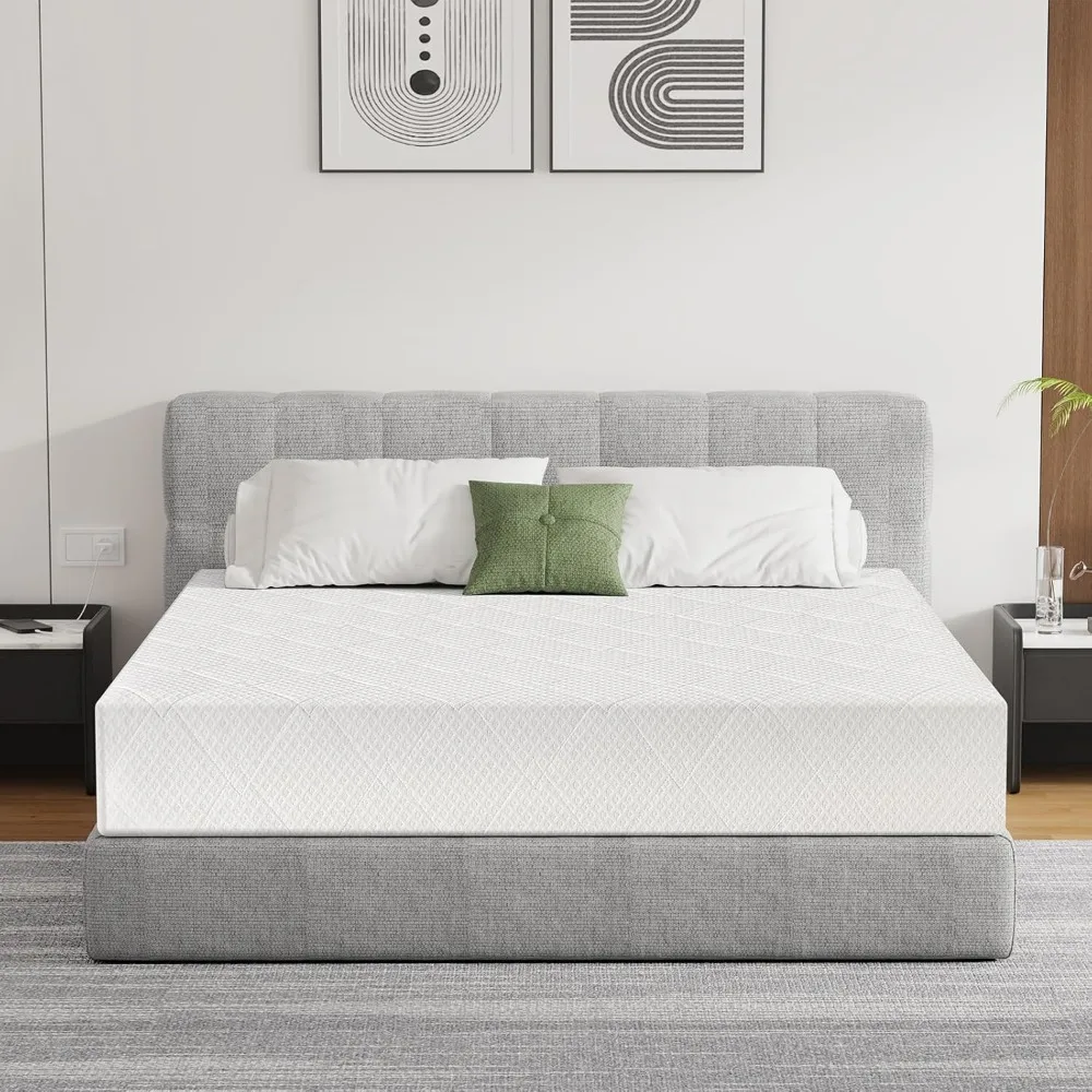 Extra Firm Mattress King Size 10 Inch, Premier High Density Foam Mattresses in Box, Supportive Bed-Mattress, Customized