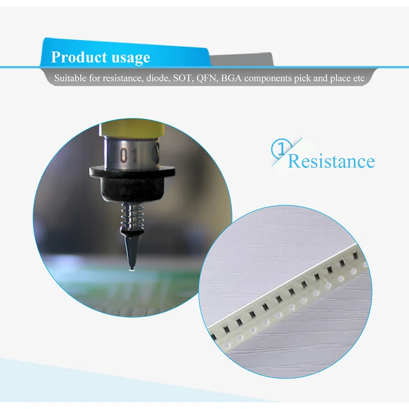 SMT Pick and Place Nozzle Compatible with JUKI Placement Machine Precision Suction Nozzle Spare Parts