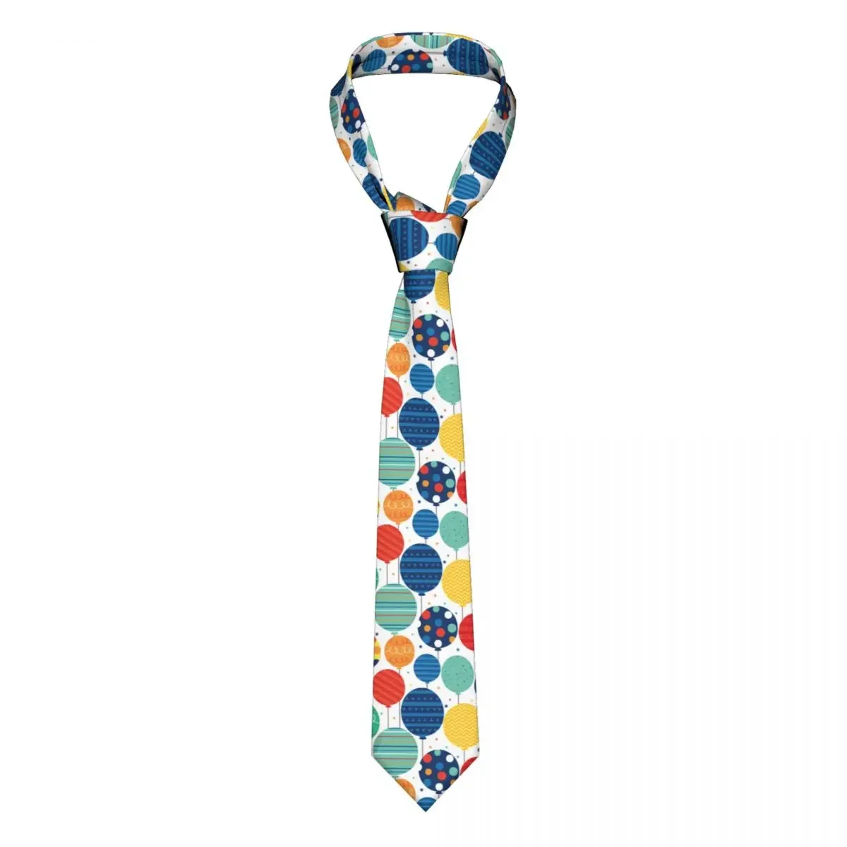 

Colorful Decorative Balloon Unisex Neckties Casual Polyester 8 cm Narrow Neck Tie for Men Daily Wear Gravatas Gift