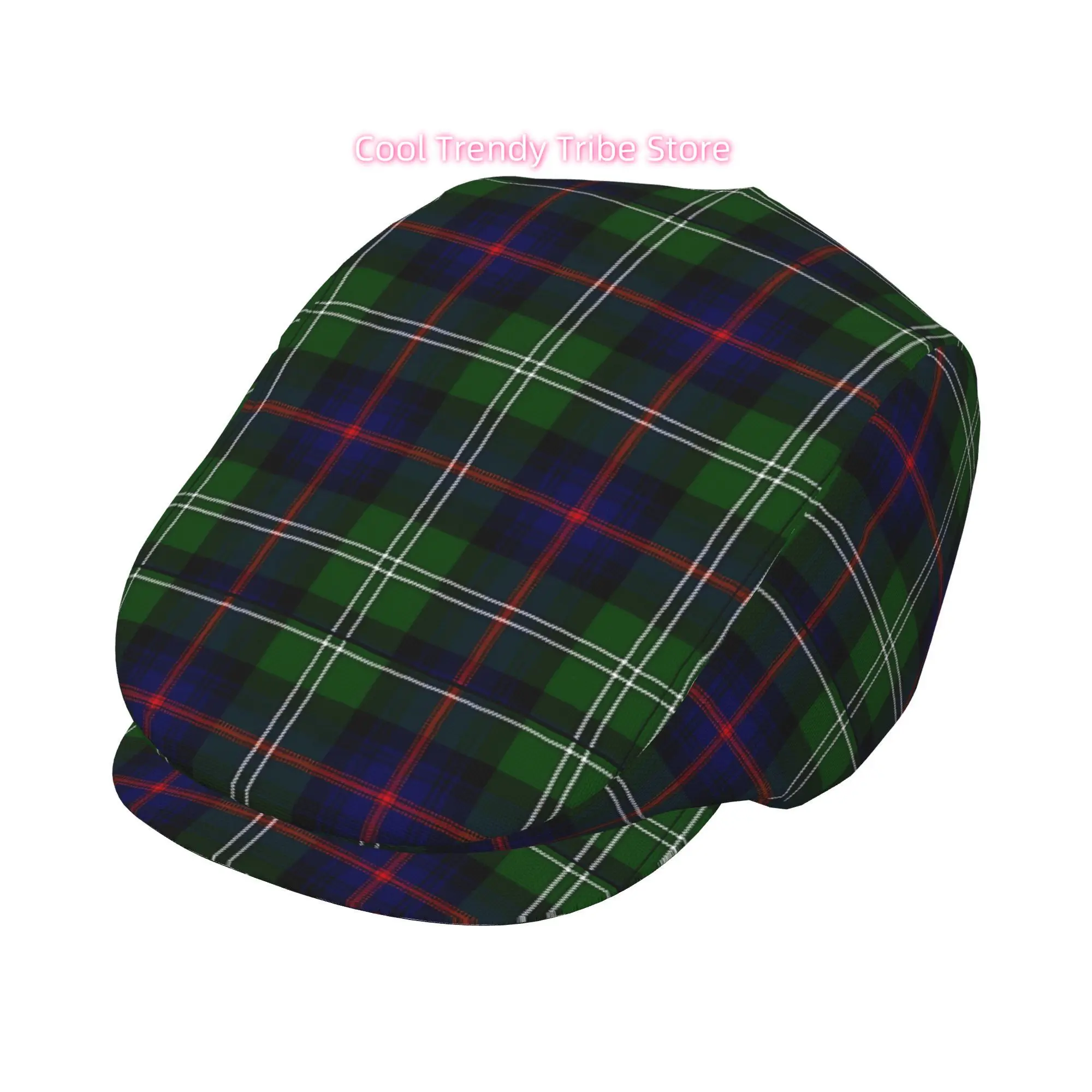 1pc Clan Sutherland Tartan All-over printed beret,  newsboy cap, unisex, a must-have fashion accessory for outdoor leisure activ