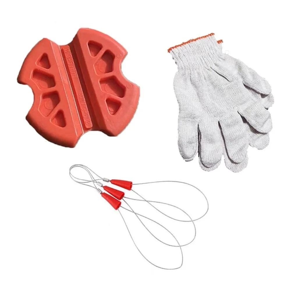 Portable Wire Puller Rubber Thread Perforated Tube Cable Puller Anti Slip Clamp Durable Fastener Wire Gripper Electrician Use