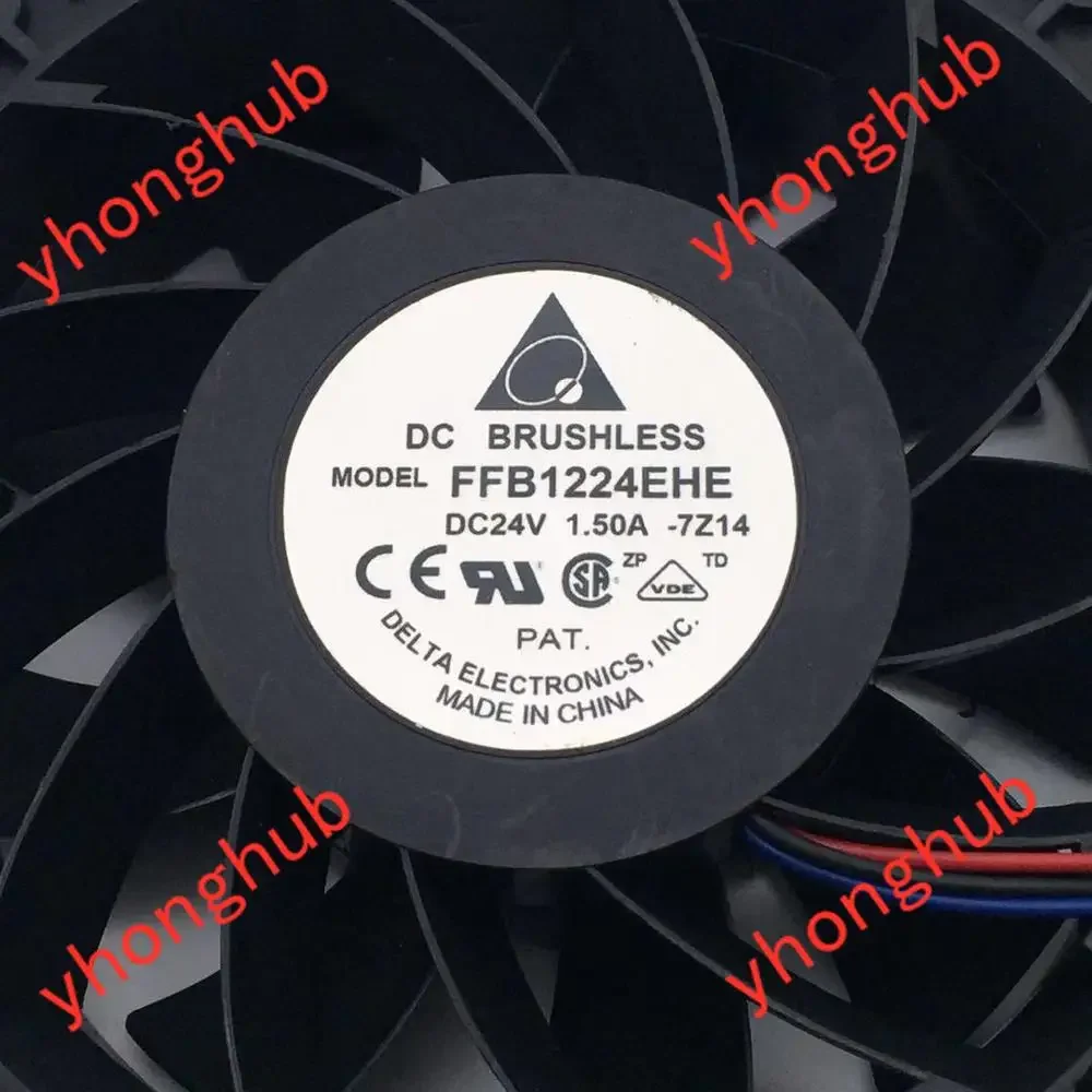 

Delta Electronics FFB1224EHE 7Z14 DC 24V 1.50A 3-Wire 120x120x38mm Server Cooling Fan