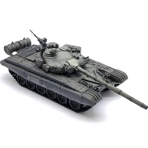 Diecast Original 1:72 Russian T-72 Main Battle Tank Simulation Alloy Tank Model Collection Decoration Toy Gift Souvenir Display