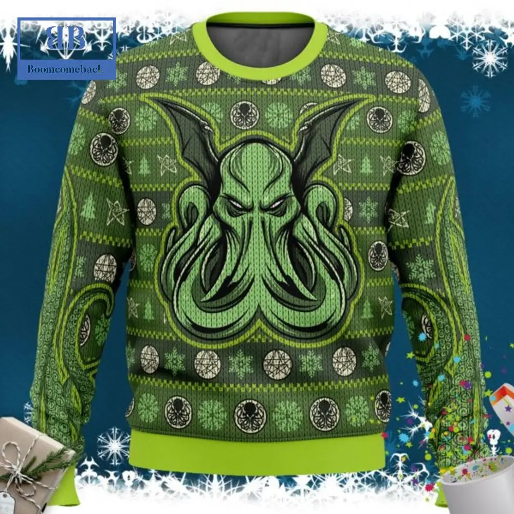 

Ugly Sweater in 2025 Winter Cthulhu Myth Men's 3D Printed Sweater Street Casual Hip Hop Comfort Plush Warm Top Sportswear