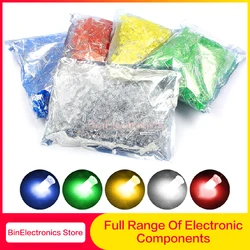 Lampe à bulles LED F3 F5, diamètre 3mm 5mm, 1000 pièces, rouge, vert, jaune, bleu, blanc, directement dans l'ensemble