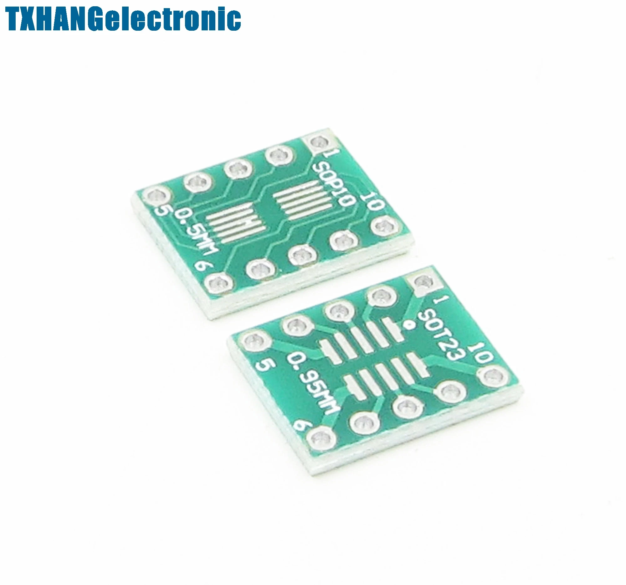 10PCS IC SOT23 SSOP10 MSOP10 UMAX to DIP 0.5/0.95mm Adapter PCB Board Converter diy electronics